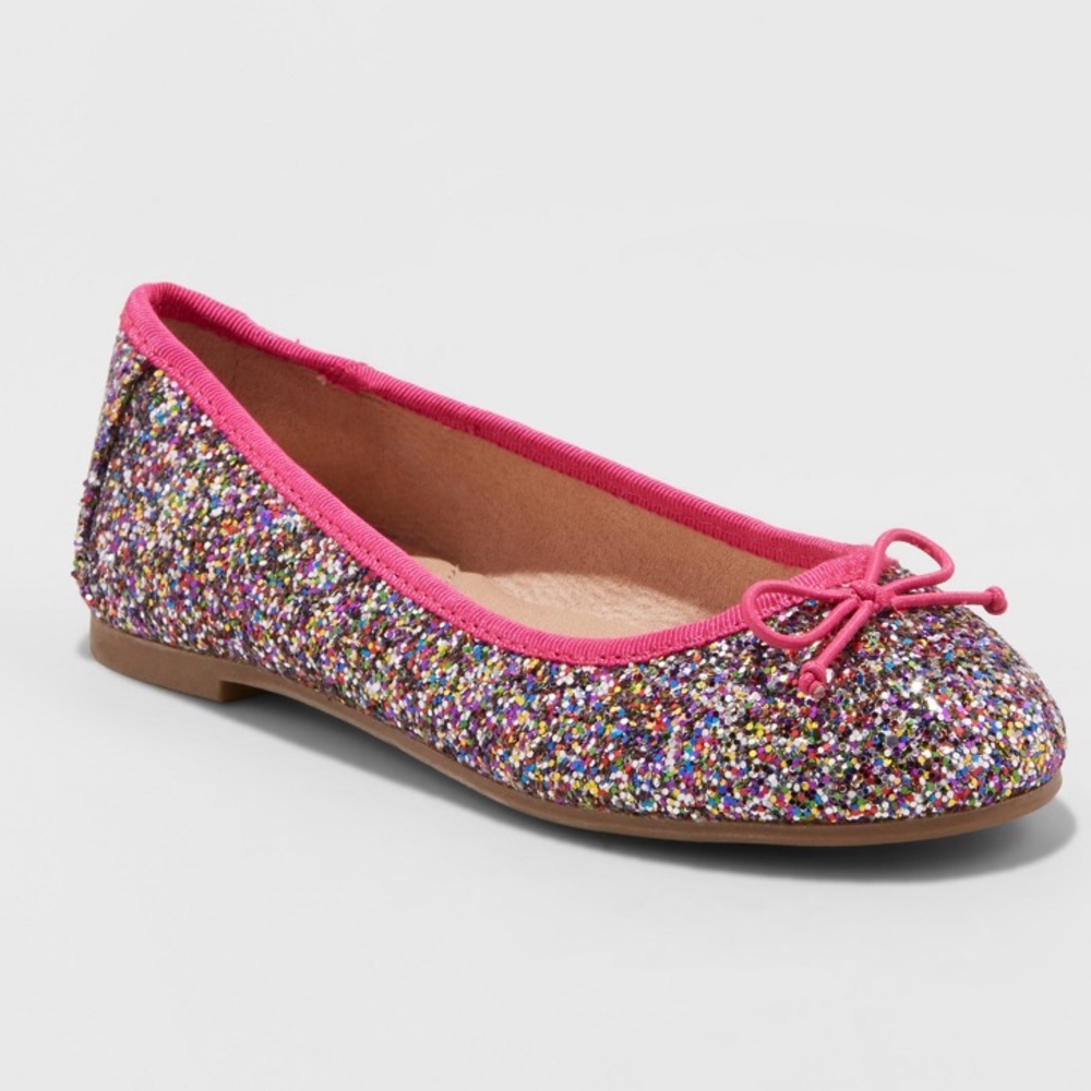 Pink Lesley Glitter Ballet Flat - Cat & Jack™